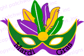 Mardi Gras Patch (Laser Cut Mask)